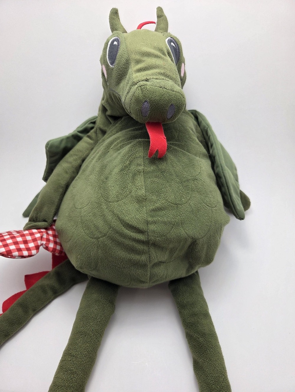 Retired IKEA Flygdrake Soft Plush Valentine Dragon with Heart (20 inch)